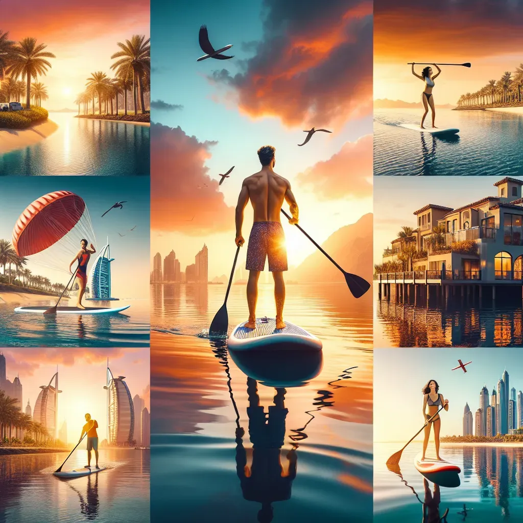 Paddle Boarding Palm Jumeirah: Serene Waters & Dubai Skyline