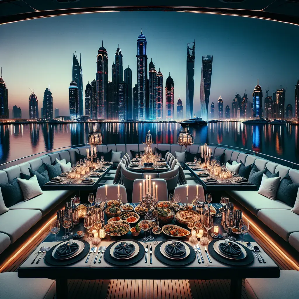 Ultimate Yacht Dinner Experience in Dubai