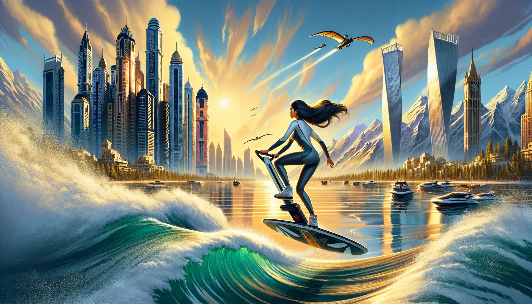 Electric Hydrofoil Board Adventure