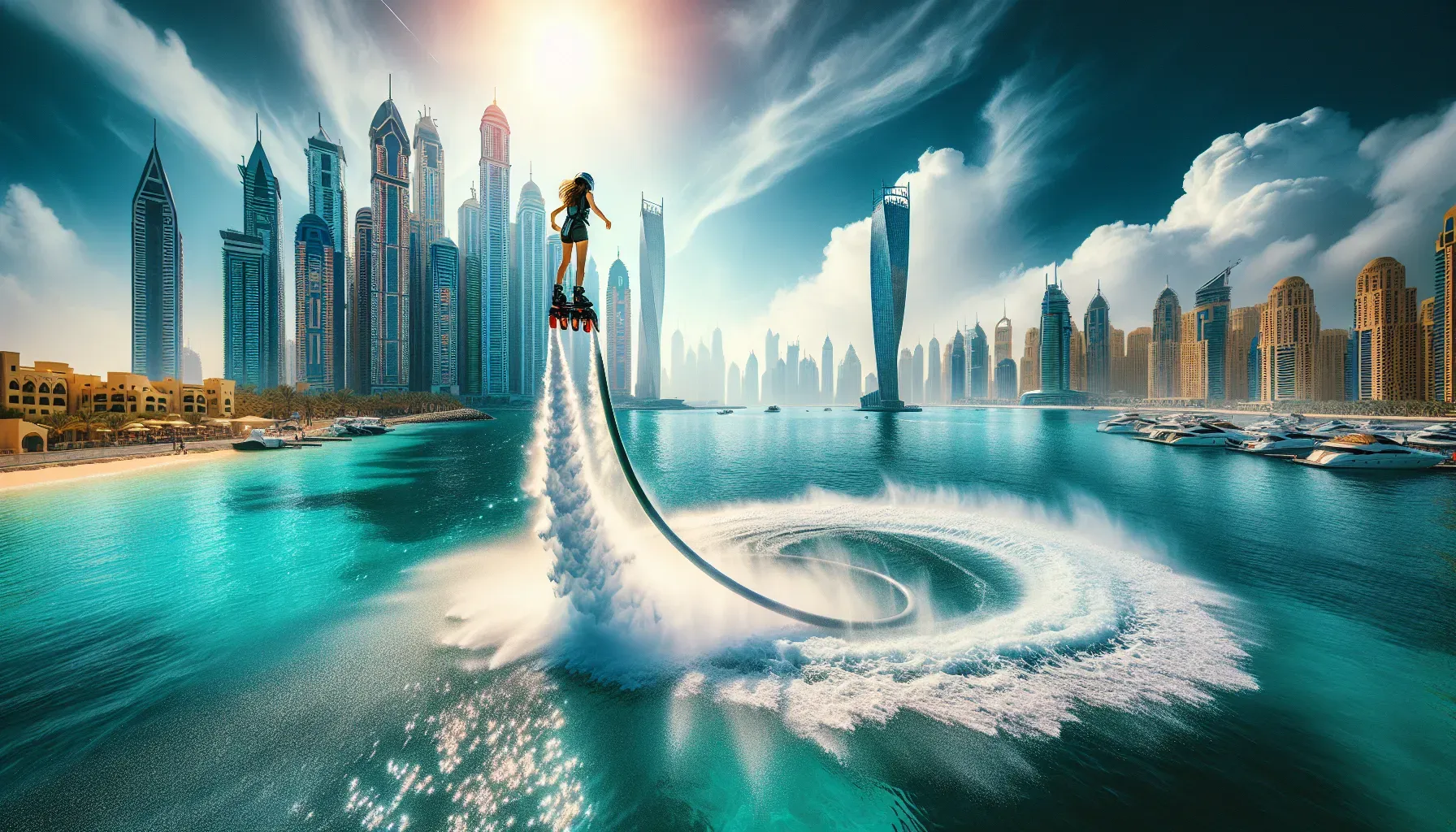 Soar Above Dubai's Waters with Flyboarding