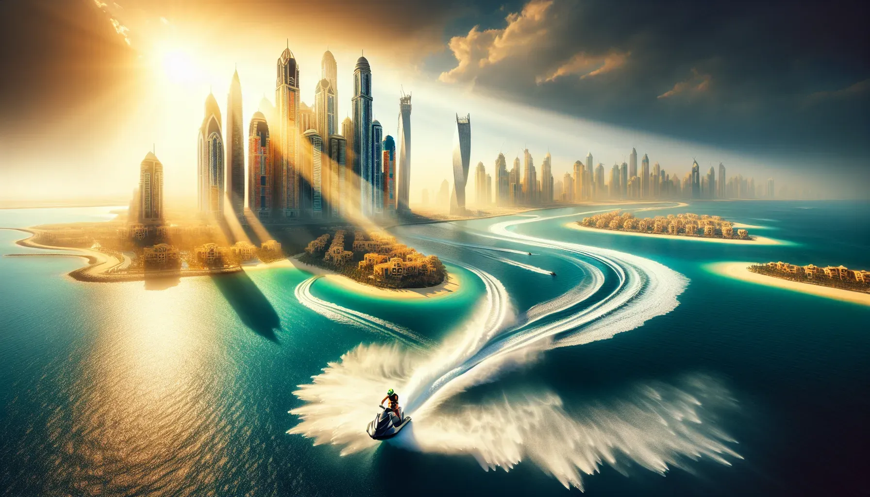 Experience Thrills with Jet Skiing at Palm Jumeirah