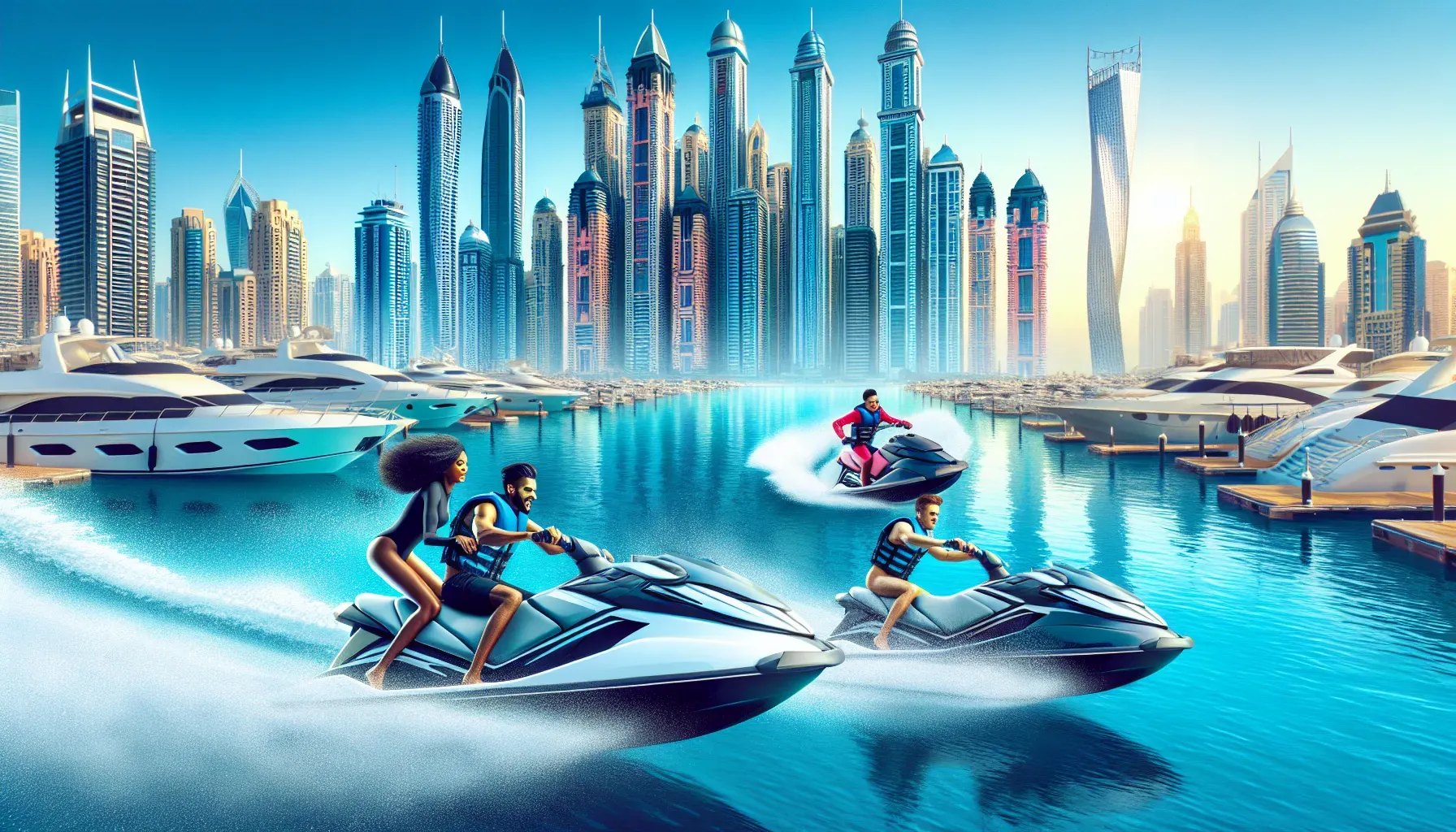 Experience the Thrill of Jet Skiing in Dubai Marina