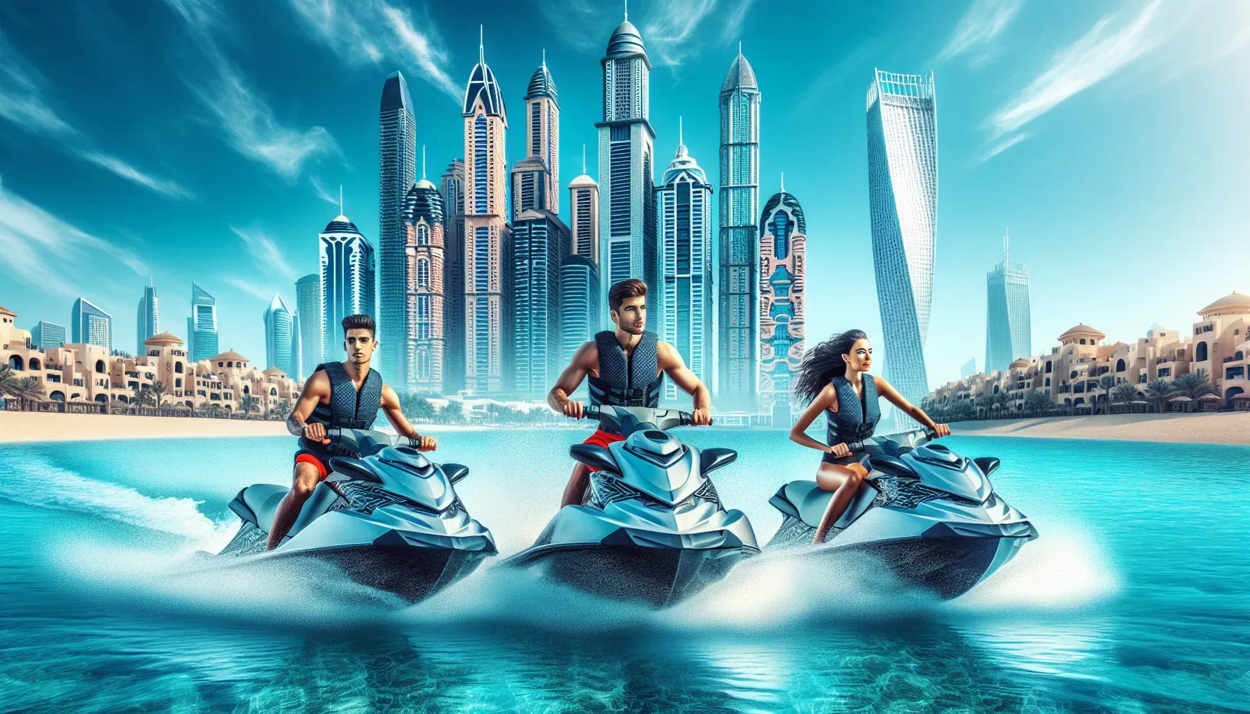 Experience the Thrill of Jet Skiing at Mamzar Beach