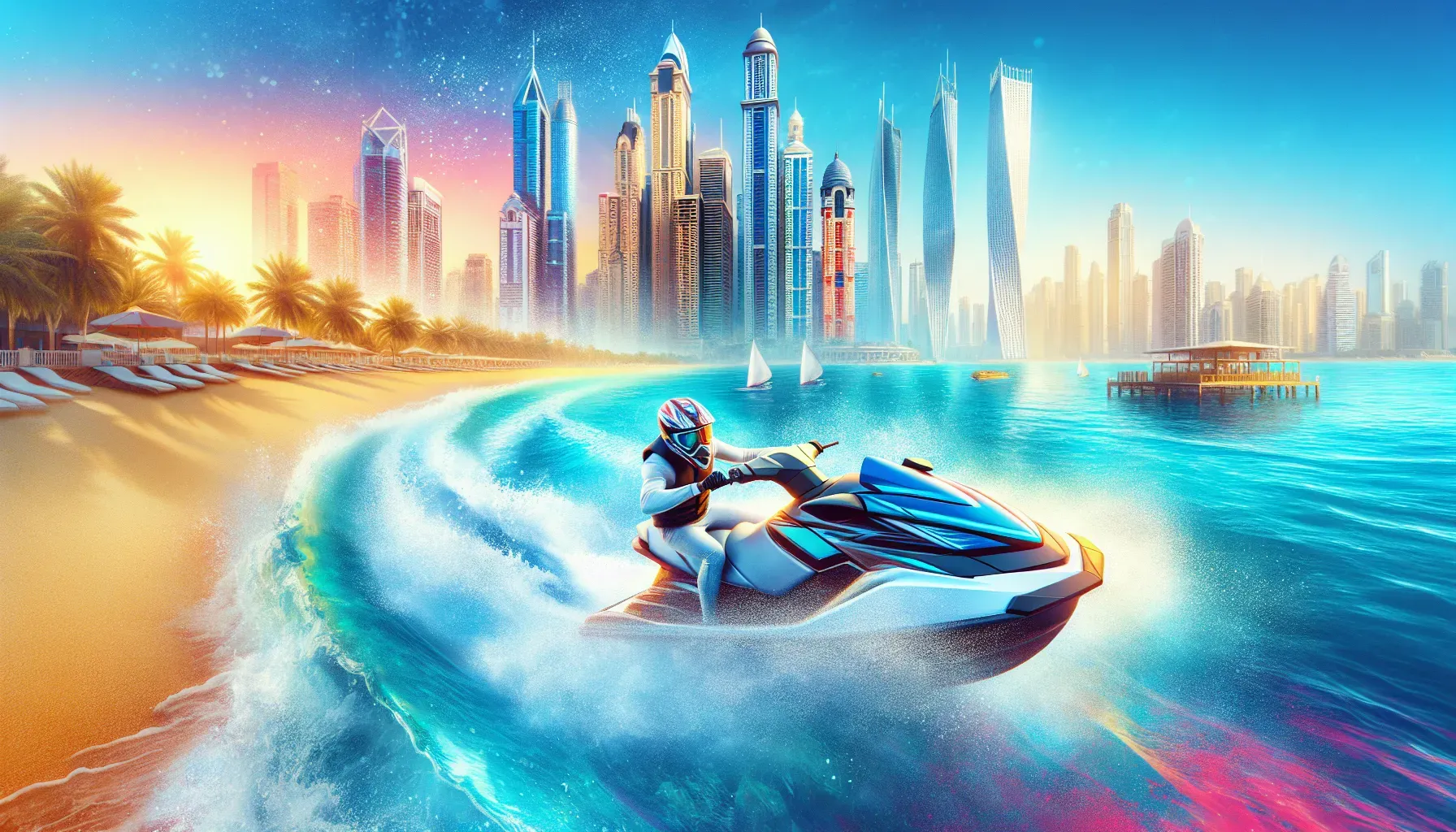 Experience the Excitement of Jet Skiing at Al Mamzar