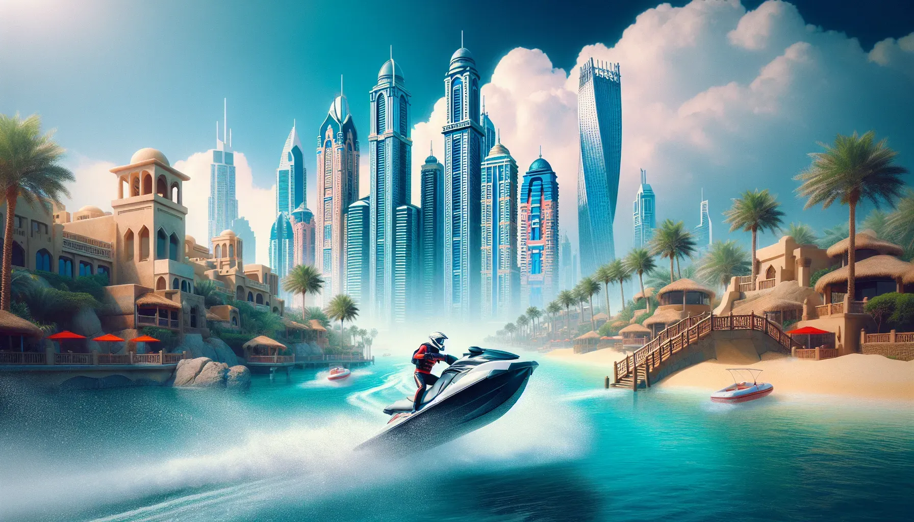 Experience the Thrill of Jet Skiing at Jumeirah Beach